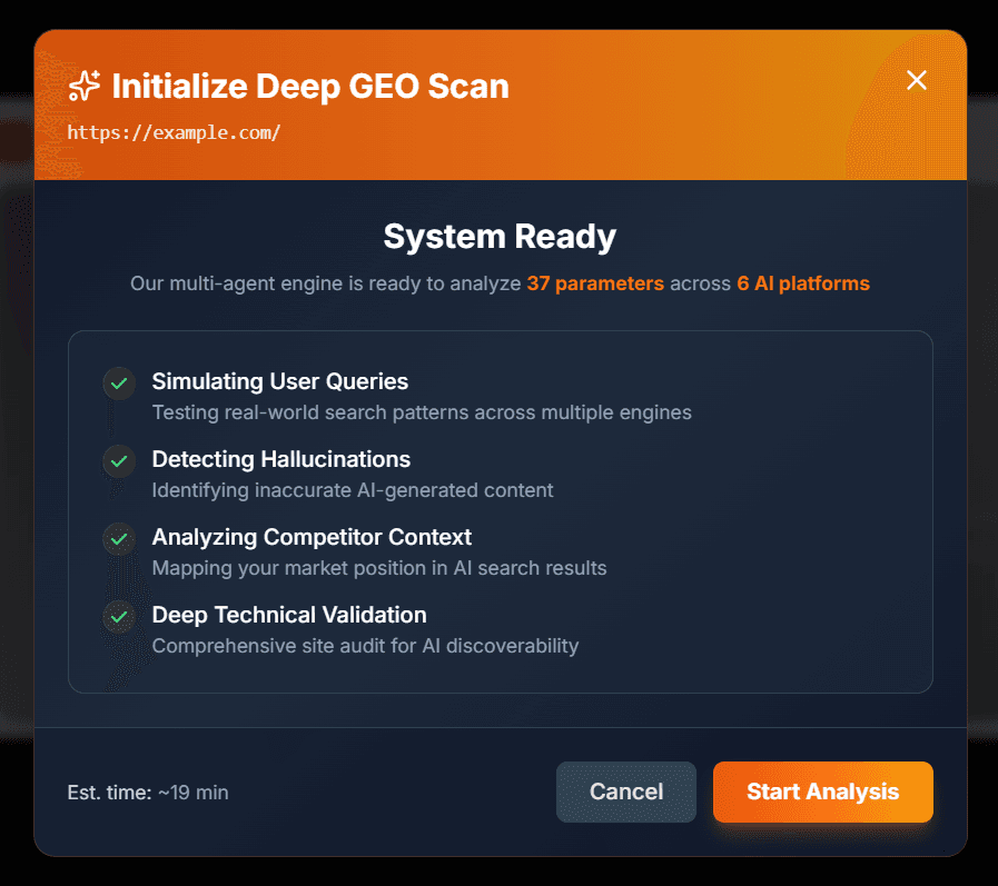 Initialize deep diagnostic run